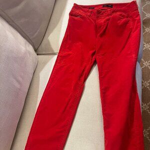 Talbots Red Velvet Pants